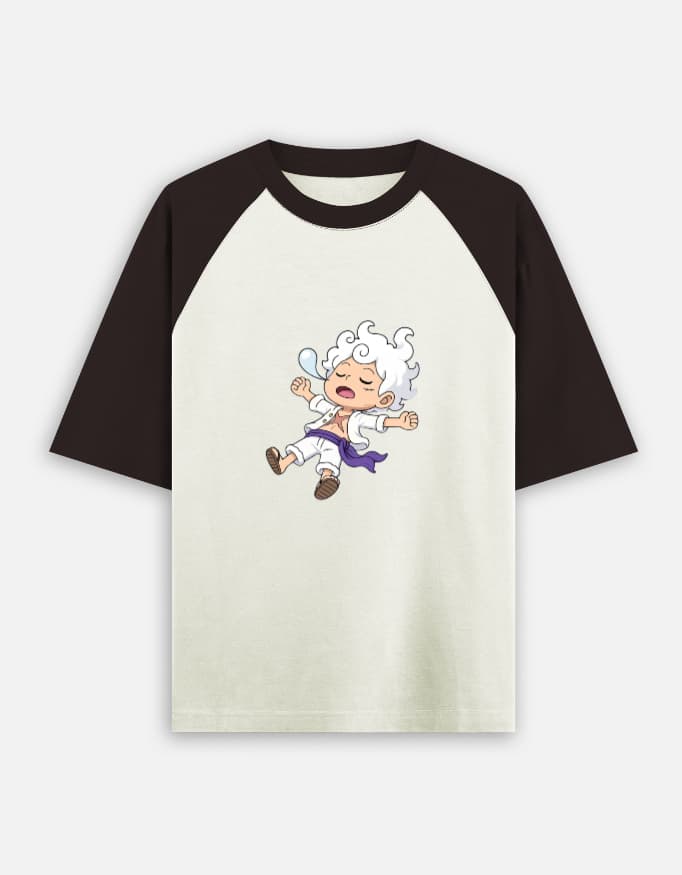 Cloud Hair Snooze Raglan Oversized T-Shirt